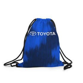 Рюкзак-мешок 3D с принтом Toyota в Петрозаводске, 100% полиэстер | плотность ткани — 200 г/м2, размер — 35 х 45 см; лямки — толстые шнурки, застежка на шнуровке, без карманов и подкладки | 