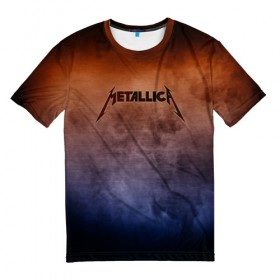 Мужская футболка 3D с принтом Metallica в Петрозаводске, 100% полиэфир | прямой крой, круглый вырез горловины, длина до линии бедер | band | metal | metallica | music | rock | атрибутика | группа | метал | музыка | рок