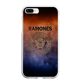 Чехол для iPhone 7Plus/8 Plus матовый с принтом Ramones в Петрозаводске, Силикон | Область печати: задняя сторона чехла, без боковых панелей | band | metal | music | ramones | rock | атрибутика | группа | метал | музыка | рок