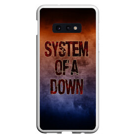 Чехол для Samsung S10E с принтом System of a Down в Петрозаводске, Силикон | Область печати: задняя сторона чехла, без боковых панелей | band | metal | music | rock | system of a down | атрибутика | группа | метал | музыка | рок