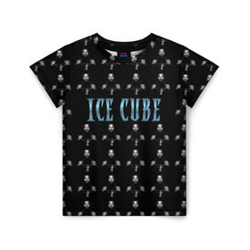 Детская футболка 3D с принтом Ice Cube в Петрозаводске, 100% гипоаллергенный полиэфир | прямой крой, круглый вырез горловины, длина до линии бедер, чуть спущенное плечо, ткань немного тянется | hip hop | hiphop | ice cube | mc | n.w.a | rap | айс | гангса | джексон | западное побережье | куб | кубе | кубик льда | кьюб | мс | о ши | оши | реп | репер | речитатив | рэп | рэпер | хип | хипхоп | хоп