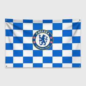 Флаг-баннер с принтом FC Chelsea в Петрозаводске, 100% полиэстер | размер 67 х 109 см, плотность ткани — 95 г/м2; по краям флага есть четыре люверса для крепления | chelsea | england | football | logo | london | sport | англия | лига | лого | спорт | фк | футбол | футбольный клуб | челси | эмблема