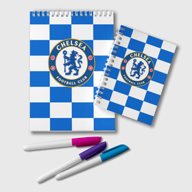 Блокнот с принтом FC Chelsea в Петрозаводске, 100% бумага | 48 листов, плотность листов — 60 г/м2, плотность картонной обложки — 250 г/м2. Листы скреплены удобной пружинной спиралью. Цвет линий — светло-серый
 | chelsea | england | football | logo | london | sport | англия | лига | лого | спорт | фк | футбол | футбольный клуб | челси | эмблема