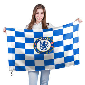 Флаг 3D с принтом FC Chelsea в Петрозаводске, 100% полиэстер | плотность ткани — 95 г/м2, размер — 67 х 109 см. Принт наносится с одной стороны | chelsea | england | football | logo | london | sport | англия | лига | лого | спорт | фк | футбол | футбольный клуб | челси | эмблема