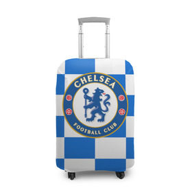 Чехол для чемодана 3D с принтом FC Chelsea в Петрозаводске, 86% полиэфир, 14% спандекс | двустороннее нанесение принта, прорези для ручек и колес | chelsea | england | football | logo | london | sport | англия | лига | лого | спорт | фк | футбол | футбольный клуб | челси | эмблема