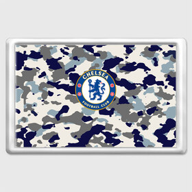 Магнит 45*70 с принтом FC Chelsea Camouflage в Петрозаводске, Пластик | Размер: 78*52 мм; Размер печати: 70*45 | 