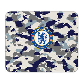 Коврик прямоугольный с принтом FC Chelsea Camouflage в Петрозаводске, натуральный каучук | размер 230 х 185 мм; запечатка лицевой стороны | 