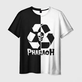 Мужская футболка 3D с принтом Pharaoh в Петрозаводске, 100% полиэфир | прямой крой, круглый вырез горловины, длина до линии бедер | pharaoh | rap | голубин | реп | рэп | фараон | фристайл | хип хоп | хипхоп