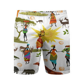 Мужские шорты 3D спортивные с принтом Африканский континет в Петрозаводске,  |  | Тематика изображения на принте: afrika | pattern | африка | африканские мотивы | африканские узоры | солнце | узор | этника | южный континент