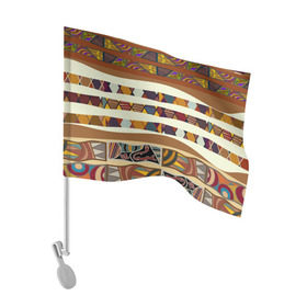 Флаг для автомобиля с принтом Африканская мозаика в Петрозаводске, 100% полиэстер | Размер: 30*21 см | afrika | pattern | африка | африканские мотивы | африканские узоры | солнце | узор | этника | южный континент