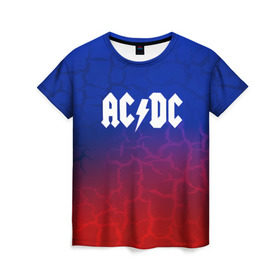 Женская футболка 3D с принтом AC/DC angel&devil в Петрозаводске, 100% полиэфир ( синтетическое хлопкоподобное полотно) | прямой крой, круглый вырез горловины, длина до линии бедер | ac dc | logo | music | pop | rock | usa | альтернатива | америка | металл | музыка | музыкальный | поп | рок