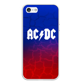 Чехол для iPhone 5/5S матовый с принтом AC DC angel&devil в Петрозаводске, Силикон | Область печати: задняя сторона чехла, без боковых панелей | ac dc | logo | music | pop | rock | usa | альтернатива | америка | металл | музыка | музыкальный | поп | рок