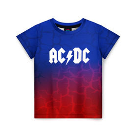 Детская футболка 3D с принтом AC/DC angel&devil в Петрозаводске, 100% гипоаллергенный полиэфир | прямой крой, круглый вырез горловины, длина до линии бедер, чуть спущенное плечо, ткань немного тянется | ac dc | logo | music | pop | rock | usa | альтернатива | америка | металл | музыка | музыкальный | поп | рок