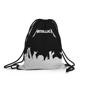 Рюкзак-мешок 3D с принтом Metallica в Петрозаводске, 100% полиэстер | плотность ткани — 200 г/м2, размер — 35 х 45 см; лямки — толстые шнурки, застежка на шнуровке, без карманов и подкладки | Тематика изображения на принте: metallica | группа | джеймс хэтфилд | кирк хэмметт | ларс ульрих | метал | металика | металлика | миталика | музыка | роберт трухильо | рок | трэш | трэшметал | хард | хардрок | хеви | хевиметал