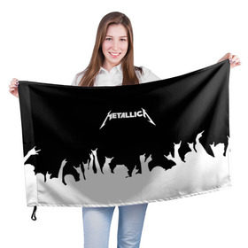 Флаг 3D с принтом Metallica в Петрозаводске, 100% полиэстер | плотность ткани — 95 г/м2, размер — 67 х 109 см. Принт наносится с одной стороны | metallica | группа | джеймс хэтфилд | кирк хэмметт | ларс ульрих | метал | металика | металлика | миталика | музыка | роберт трухильо | рок | трэш | трэшметал | хард | хардрок | хеви | хевиметал