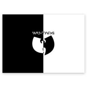 Поздравительная открытка с принтом Wu-Tang Clan в Петрозаводске, 100% бумага | плотность бумаги 280 г/м2, матовая, на обратной стороне линовка и место для марки
 | clan | ghostface killah | gza | raekwon | rap | the rza | wu tang | wutang | восточный | ву | вутан | вутанг | гангста | клан | реп | репак | рэп | тан | танг | хип хоп | хипхоп