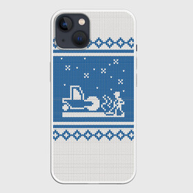 Чехол для iPhone 13 с принтом Свитер с Оленем в Петрозаводске,  |  | зима | новый год | олень | подарок | прикол | свитер | свитер с оленем