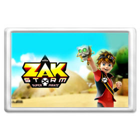 Магнит 45*70 с принтом Zak Storm _5 в Петрозаводске, Пластик | Размер: 78*52 мм; Размер печати: 70*45 | zak storm | дети | зак шторм | мультфильмы | сёрфинг