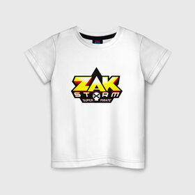 Детская футболка хлопок с принтом Зак Шторм 3 в Петрозаводске, 100% хлопок | круглый вырез горловины, полуприлегающий силуэт, длина до линии бедер | zak storm | дети | зак шторм | мультфильмы | сёрфинг