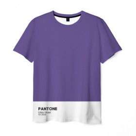 Мужская футболка 3D с принтом Ultra Violet в Петрозаводске, 100% полиэфир | прямой крой, круглый вырез горловины, длина до линии бедер | ultra violet | ультрафиолет