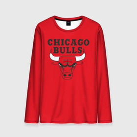 Мужской лонгслив 3D с принтом Chicago Bulls в Петрозаводске, 100% полиэстер | длинные рукава, круглый вырез горловины, полуприлегающий силуэт | bulls | chicago | chicago bulls | nba | баскетбол | буллз | нба | чикаго буллз