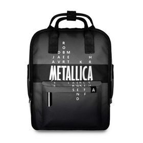 Женский рюкзак 3D с принтом Участники группы Metallica в Петрозаводске, 100% полиэстер | лямки с регулируемой длиной, сверху ручки, чтобы рюкзак нести как сумку. Основное отделение закрывается на молнию, как и внешний карман. Внутри два дополнительных кармана, один из которых закрывается на молнию. По бокам два дополнительных кармашка, куда поместится маленькая бутылочка
 | metallica | группа | джеймс хэтфилд | кирк хэмметт | ларс ульрих | метал | металика | металлика | миталика | музыка | роберт трухильо | рок | трэш | трэшметал | хард | хардрок | хеви | хевиметал