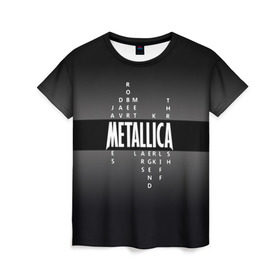 Женская футболка 3D с принтом Участники группы Metallica в Петрозаводске, 100% полиэфир ( синтетическое хлопкоподобное полотно) | прямой крой, круглый вырез горловины, длина до линии бедер | metallica | группа | джеймс хэтфилд | кирк хэмметт | ларс ульрих | метал | металика | металлика | миталика | музыка | роберт трухильо | рок | трэш | трэшметал | хард | хардрок | хеви | хевиметал