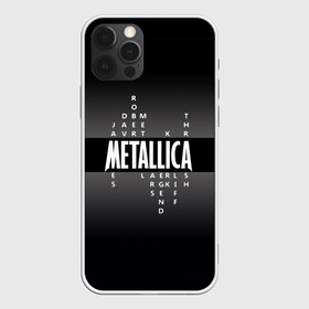 Чехол для iPhone 12 Pro с принтом Участники группы Metallica в Петрозаводске, силикон | область печати: задняя сторона чехла, без боковых панелей | metallica | группа | джеймс хэтфилд | кирк хэмметт | ларс ульрих | метал | металика | металлика | миталика | музыка | роберт трухильо | рок | трэш | трэшметал | хард | хардрок | хеви | хевиметал