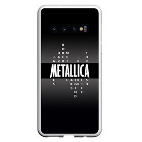 Чехол для Samsung Galaxy S10 с принтом Участники группы Metallica в Петрозаводске, Силикон | Область печати: задняя сторона чехла, без боковых панелей | metallica | группа | джеймс хэтфилд | кирк хэмметт | ларс ульрих | метал | металика | металлика | миталика | музыка | роберт трухильо | рок | трэш | трэшметал | хард | хардрок | хеви | хевиметал