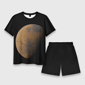 Мужской костюм с шортами 3D с принтом Марс в Петрозаводске,  |  | elon musk | space x | spacex | будущее | вселенная | вулкан | долина | илон маск | космические | космос | красная планета | кратер | маринер | марсиане | марсианин | небес | новый дом | путешествия | роскосмос