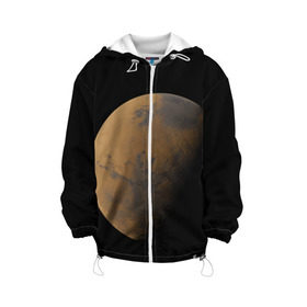 Детская куртка 3D с принтом Марс в Петрозаводске, 100% полиэстер | застежка — молния, подол и капюшон оформлены резинкой с фиксаторами, по бокам — два кармана без застежек, один потайной карман на груди, плотность верхнего слоя — 90 г/м2; плотность флисового подклада — 260 г/м2 | elon musk | space x | spacex | будущее | вселенная | вулкан | долина | илон маск | космические | космос | красная планета | кратер | маринер | марсиане | марсианин | небес | новый дом | путешествия | роскосмос