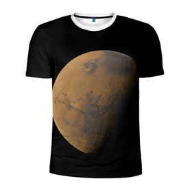 Мужская футболка 3D спортивная с принтом Марс в Петрозаводске, 100% полиэстер с улучшенными характеристиками | приталенный силуэт, круглая горловина, широкие плечи, сужается к линии бедра | Тематика изображения на принте: elon musk | space x | spacex | будущее | вселенная | вулкан | долина | илон маск | космические | космос | красная планета | кратер | маринер | марсиане | марсианин | небес | новый дом | путешествия | роскосмос