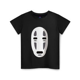 Детская футболка хлопок с принтом Безликий Бог Каонаси_2 в Петрозаводске, 100% хлопок | круглый вырез горловины, полуприлегающий силуэт, длина до линии бедер | аниме | миядзаки | унесенные призраками