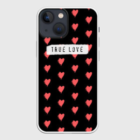 Чехол для iPhone 13 mini с принтом True Love в Петрозаводске,  |  | 14 февраля | love | valentine | день святого валентина | любовь | сердечки