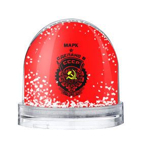 Водяной шар с принтом Марк в золотом гербе РФ в Петрозаводске, Пластик | Изображение внутри шара печатается на глянцевой фотобумаге с двух сторон | 