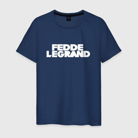 Мужская футболка хлопок с принтом Fedde Le Grand в Петрозаводске, 100% хлопок | прямой крой, круглый вырез горловины, длина до линии бедер, слегка спущенное плечо. | 