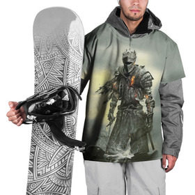 Накидка на куртку 3D с принтом Dark Souls в Петрозаводске, 100% полиэстер |  | Тематика изображения на принте: dark | souls | дракон | души | игра | лордран | темные