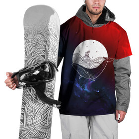 Накидка на куртку 3D с принтом Кит в Петрозаводске, 100% полиэстер |  | Тематика изображения на принте: space | star | животные | звезды | космос | море | штурвал
