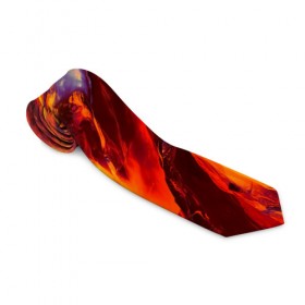 Галстук 3D с принтом Fire в Петрозаводске, 100% полиэстер | Длина 148 см; Плотность 150-180 г/м2 | abstract | color | colourful | абстракция | жара | лето | огонь | пламя | цвет | цветастый | цветной