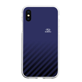 Чехол для iPhone XS Max матовый с принтом SUBARU SPORT в Петрозаводске, Силикон | Область печати: задняя сторона чехла, без боковых панелей | subaru | марка | машины | субару