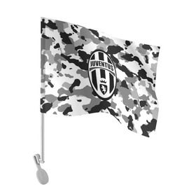 Флаг для автомобиля с принтом FC Juventus Camouflage в Петрозаводске, 100% полиэстер | Размер: 30*21 см | football | italia | juve | juventus | logo | sport | арт | италия | лига | лого | спорт | текстура | фк | футбол | футбольный клуб | эмблема | ювентус