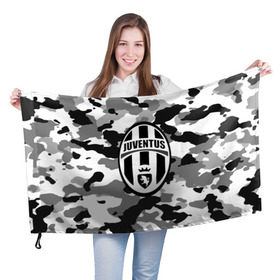 Флаг 3D с принтом FC Juventus Camouflage в Петрозаводске, 100% полиэстер | плотность ткани — 95 г/м2, размер — 67 х 109 см. Принт наносится с одной стороны | football | italia | juve | juventus | logo | sport | арт | италия | лига | лого | спорт | текстура | фк | футбол | футбольный клуб | эмблема | ювентус