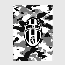 Постер с принтом FC Juventus Camouflage в Петрозаводске, 100% бумага
 | бумага, плотность 150 мг. Матовая, но за счет высокого коэффициента гладкости имеет небольшой блеск и дает на свету блики, но в отличии от глянцевой бумаги не покрыта лаком | football | italia | juve | juventus | logo | sport | арт | италия | лига | лого | спорт | текстура | фк | футбол | футбольный клуб | эмблема | ювентус