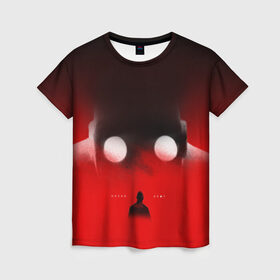 Женская футболка 3D с принтом Хаски Крот в Петрозаводске, 100% полиэфир ( синтетическое хлопкоподобное полотно) | прямой крой, круглый вырез горловины, длина до линии бедер | rap | дмитрий кузнецов | рэп | рэпер | хаски
