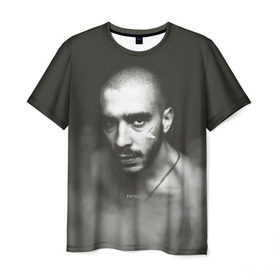 Мужская футболка 3D с принтом Хаски в Петрозаводске, 100% полиэфир | прямой крой, круглый вырез горловины, длина до линии бедер | rap | дмитрий кузнецов | рэп | рэпер | хаски