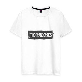 Мужская футболка хлопок с принтом The Сranberries в Петрозаводске, 100% хлопок | прямой крой, круглый вырез горловины, длина до линии бедер, слегка спущенное плечо. | Тематика изображения на принте: cranberries | долорес о риордан | крэнберри