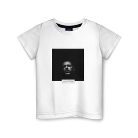 Детская футболка хлопок с принтом Смотрящий в Петрозаводске, 100% хлопок | круглый вырез горловины, полуприлегающий силуэт, длина до линии бедер | Тематика изображения на принте: rap | дмитрий кузнецов | рэп | рэпер | хаски