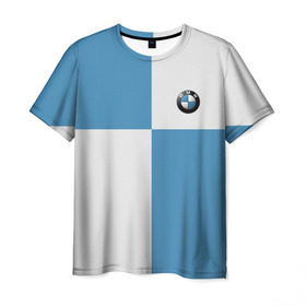 Мужская футболка 3D с принтом BMW в Петрозаводске, 100% полиэфир | прямой крой, круглый вырез горловины, длина до линии бедер | auto | bmw | авто | автомобиль | бмв | бэха