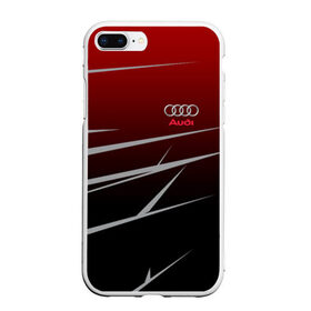 Чехол для iPhone 7Plus/8 Plus матовый с принтом AUDI SPORT в Петрозаводске, Силикон | Область печати: задняя сторона чехла, без боковых панелей | audi | ауди | марка | машины