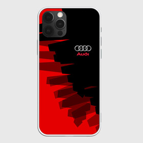 Чехол для iPhone 12 Pro с принтом AUDI  SPORT    в Петрозаводске, силикон | область печати: задняя сторона чехла, без боковых панелей | audi | ауди | марка | машины